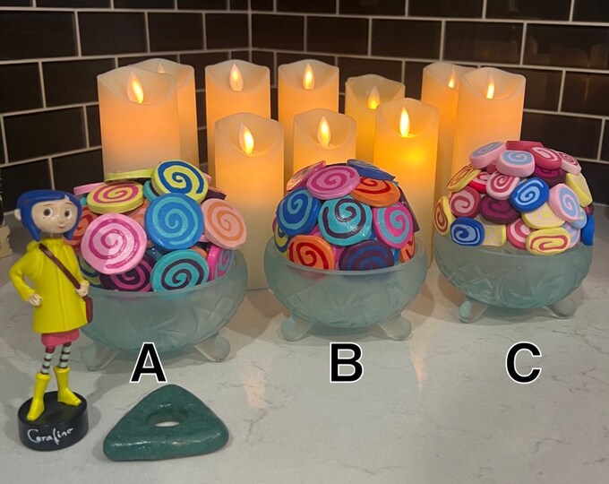 DISCOUNTED Coraline Laffy Taffy Bowl Prop Replica Halloween Horror Tim