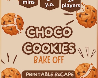 Juego de cocina para niños: Escape de las galletas de chocolate (imprimible)