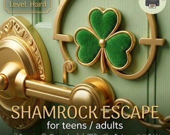 Escape Room de San Patricio: Juego de código de bloqueo difícil (imprimible)
