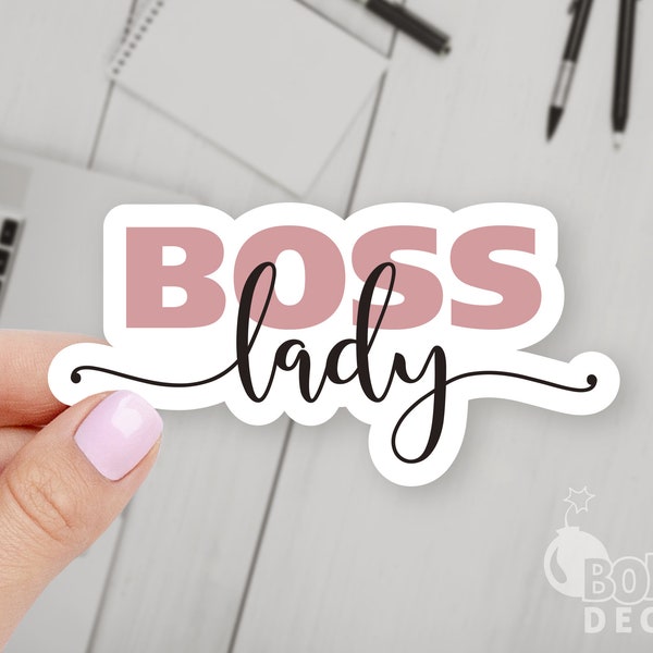 Boss Lady Sticker, Girl Power Sticker, Girly Sticker, Boss Sticker, Lady Sticker, Empowerment Sticker, Powerful Women Sticker,Laptop Sticker