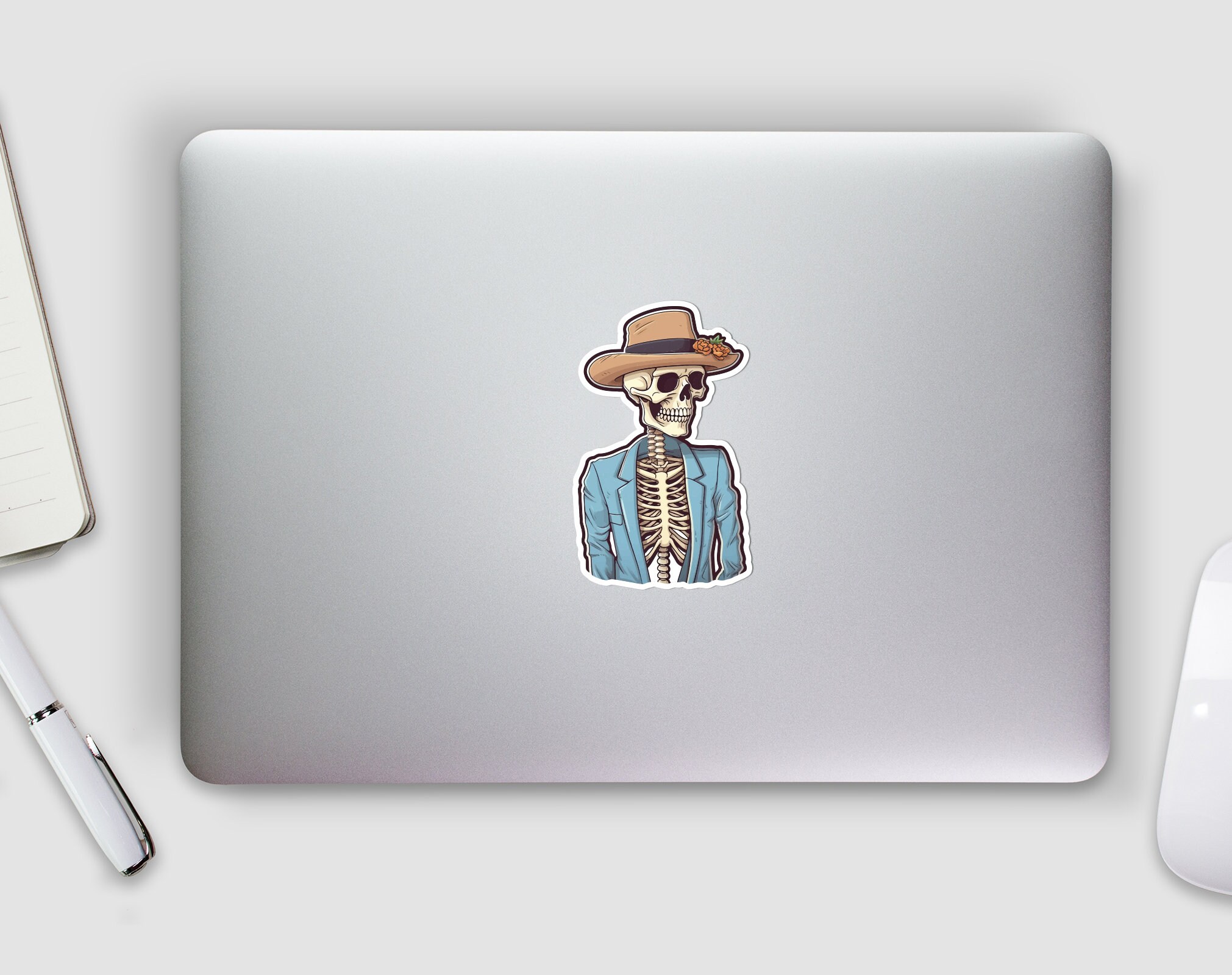 Human Skeleton Sticker, Skull Sticker, Mexican Sticker, Scary Cute ...