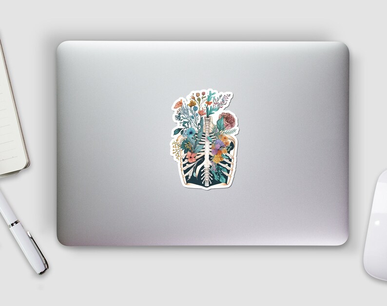 Floral Rib Anatomy Sticker Ortho Sticker Medical Sticker Etsy