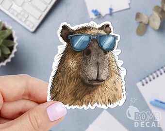 Capybara Sticker: Funny Animal Decal