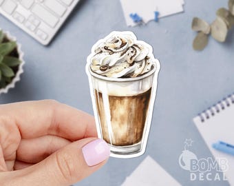 Watercolor Frappe Sticker: Coffee Time Decal