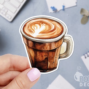 Coffee Sticker, Coffee Time Sticker, Coffee Decal, Barista Sticker, Coffee laptop sticker, Coffee water bottle sticker