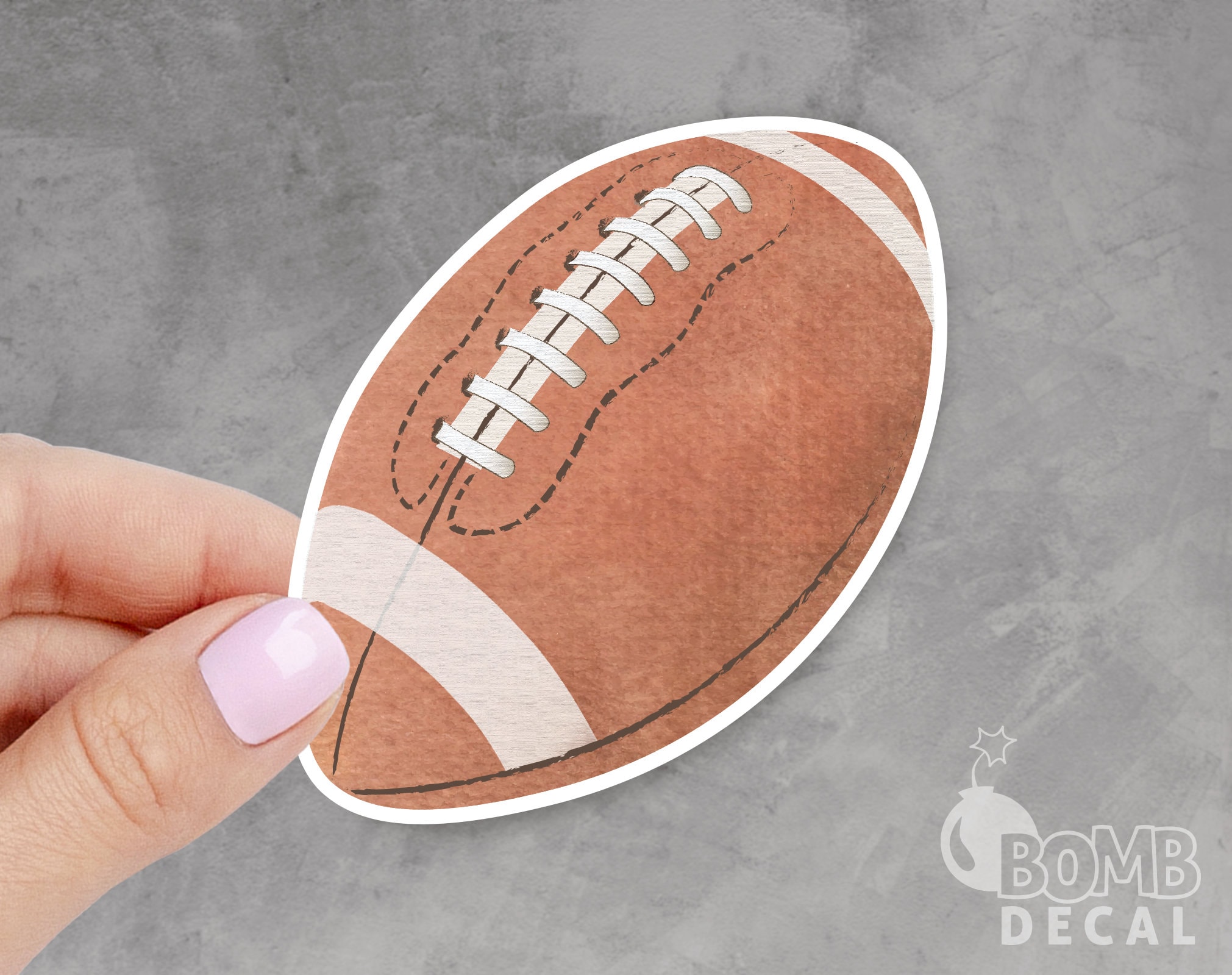 Football Ball Sticker Football Sticker Ball Sticker Etsy