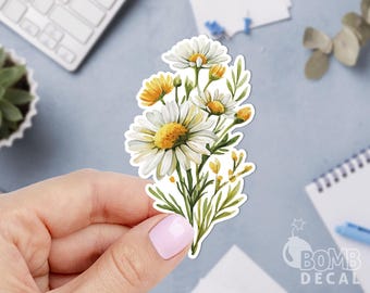 Wildflowers Sticker: Floral Vinyl Decal
