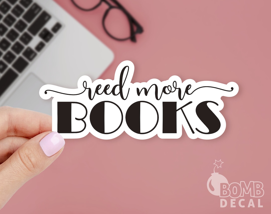 Read Beyond Sticker Read More Books Sticker: Vinyl Laptop Decal - Etsy