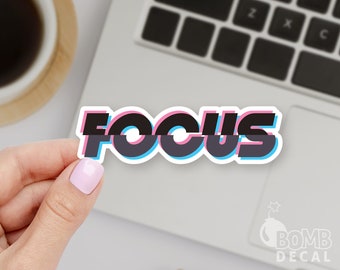 Focus Sticker: Trendy Vinyl Laptop Decal