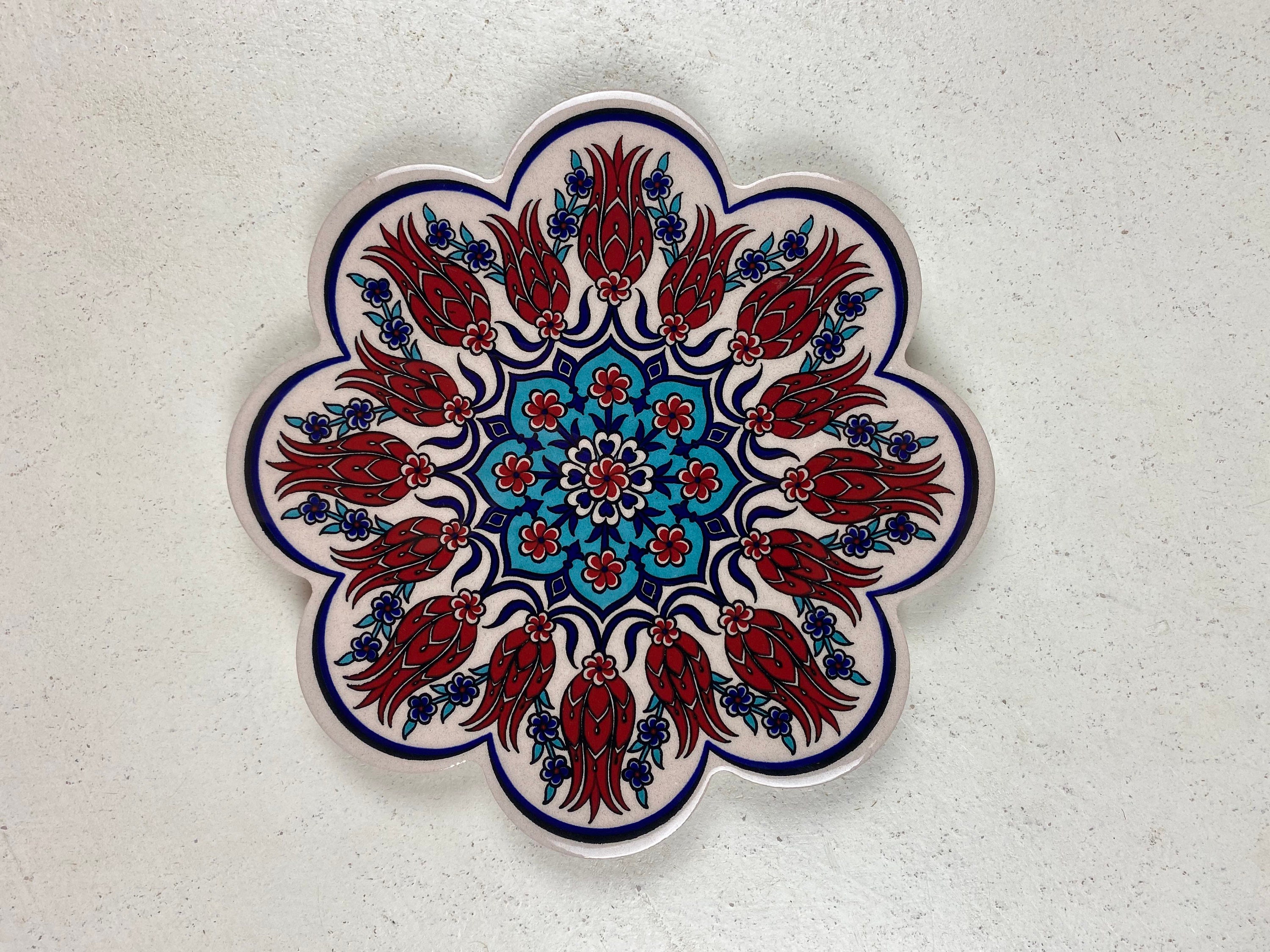 Trivet Traditionnel, Trivet de Cuisine, 7, Cadeau Pour La Maison, Hot Pot, Céramique Turque, Ustensi