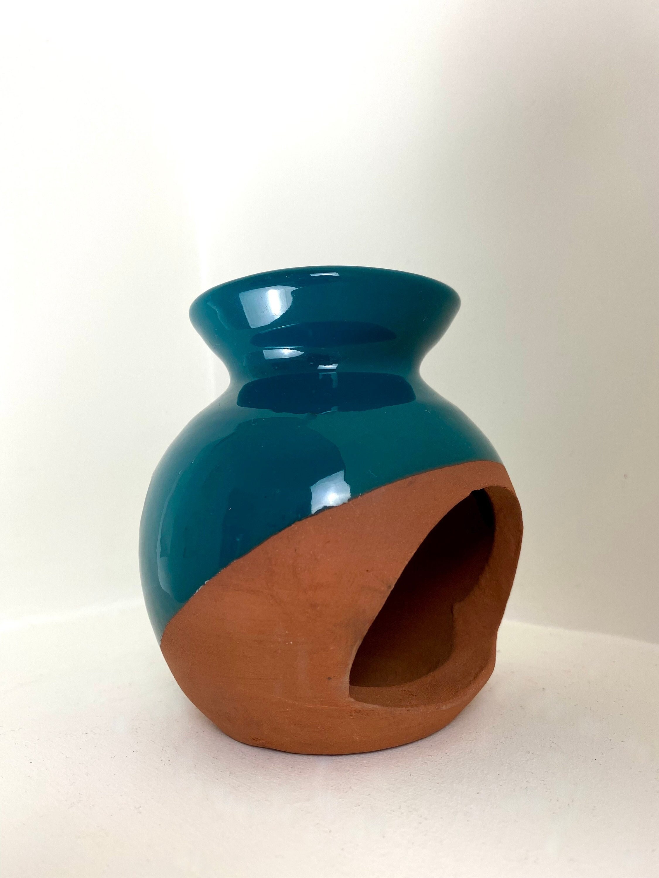 Encensoir en Terre Cuite, Fait à La Main Pour Le Yoga, Cuite Turque, Encensoir Naturel, Brûleur d'en