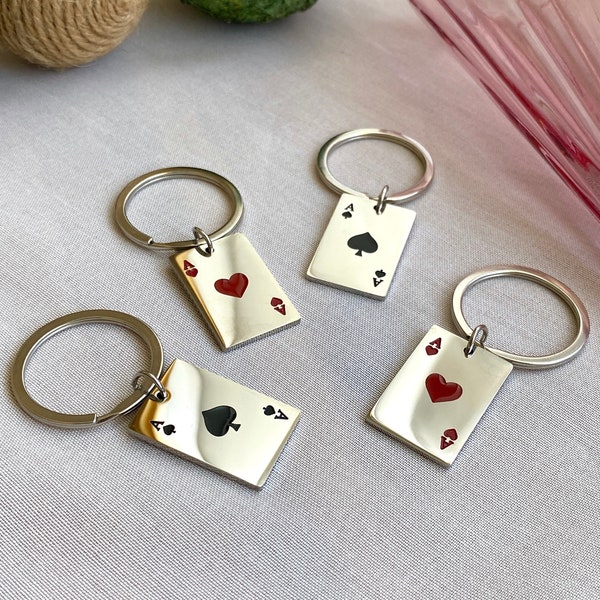 Poker Chip Keychain Etsy