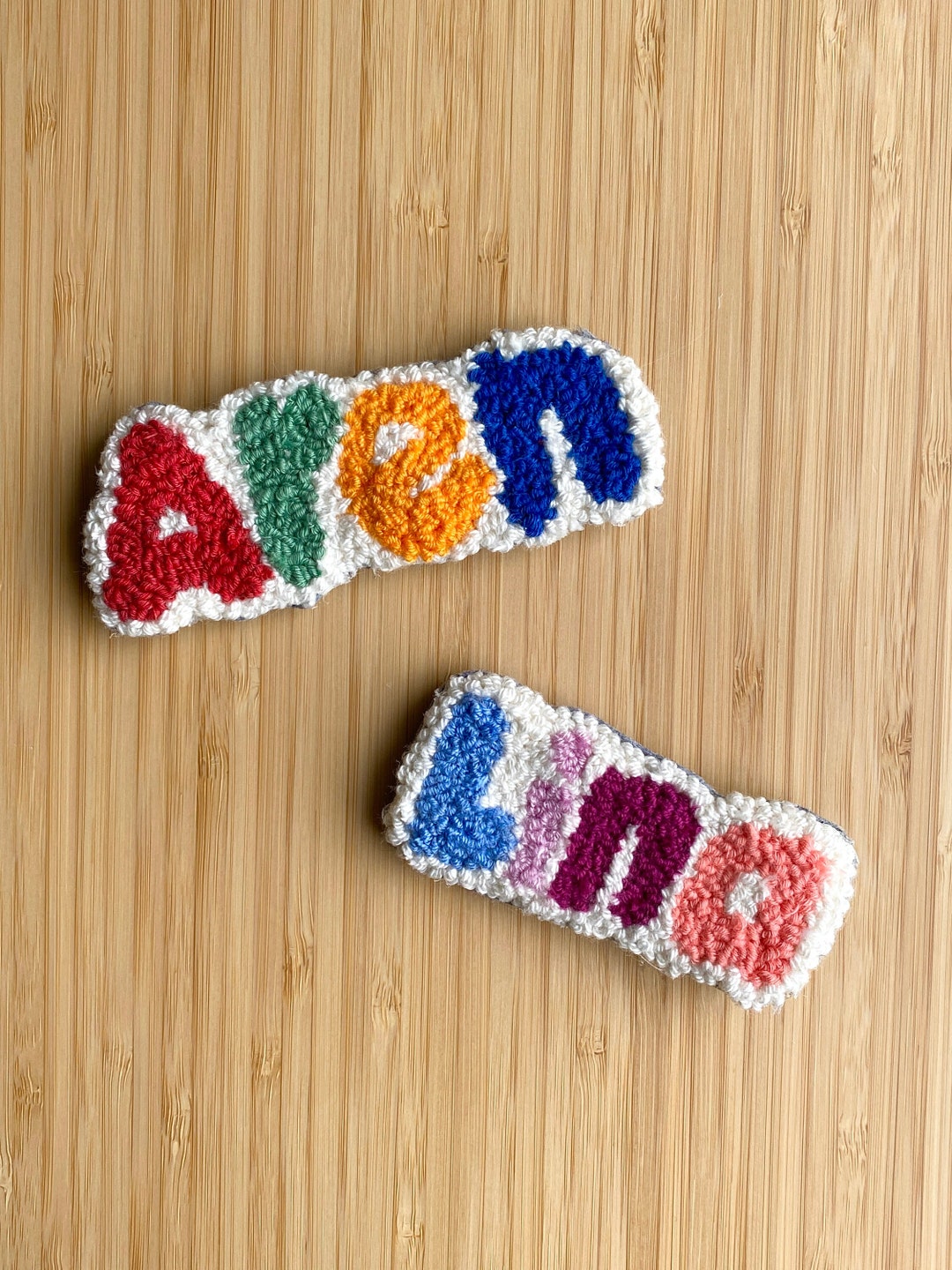 Personalized Punch Needle Name Custom Name Fridge Etsy