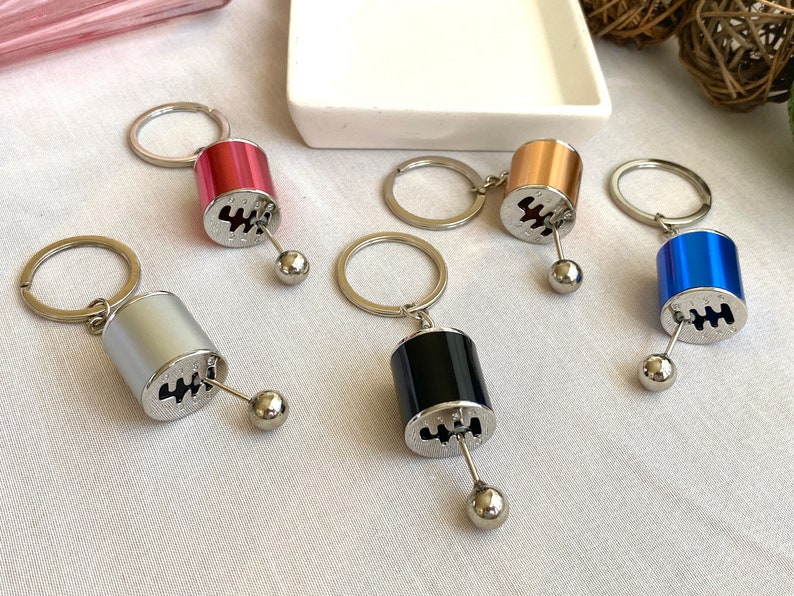 Personalized Auto Parts Metal Keychains, Turbo, Six Speed Manual ...