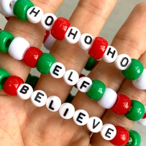 Personalisierte Perlen Armband, benutzerdefinierte Name Weihnachten Freundschaft Armbänder, Mädchen Reise Armbänder, Neujahr Geschenke für Freund und Kinder