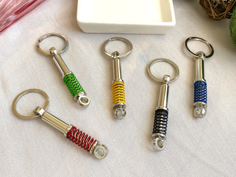 Personalized Auto Parts Metal Keychains, Turbo, Six Speed Manual ...