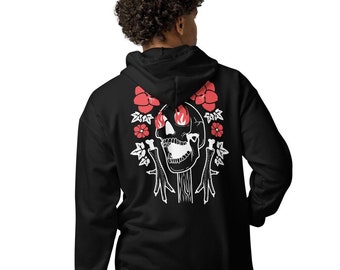 Baba Yaga Skull Fleece Hoodie (Unisex)