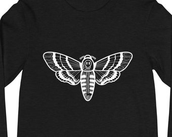 Death Moth Print Long Sleeve (Unisex)