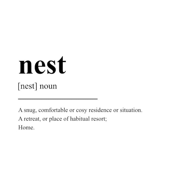 Nest Definition Etsy