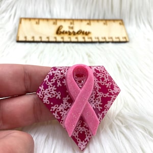 Breast Cancer Awareness Ribbon Badge Reel