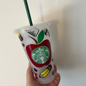 Wiederverwendbare Lehrer-Starbucks-Tasse