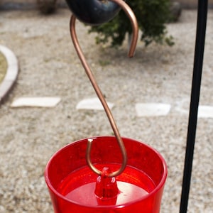 Hummingbird Feeder Hanging Copper S Hooks - Great for Feeders, Planters, and More