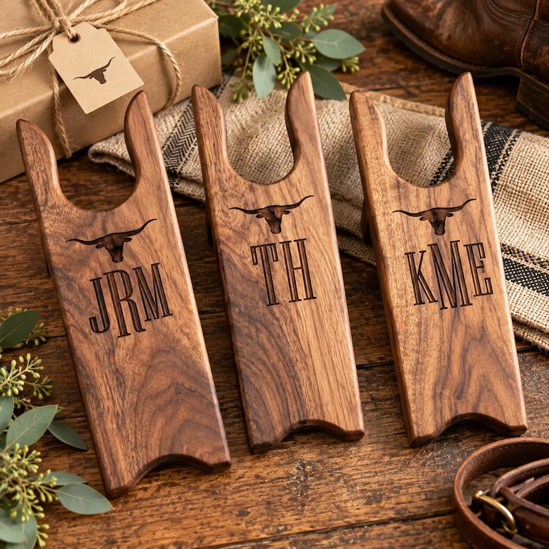 Texas Monogram R Ranch Cowboy Boot Pullers - Etsy