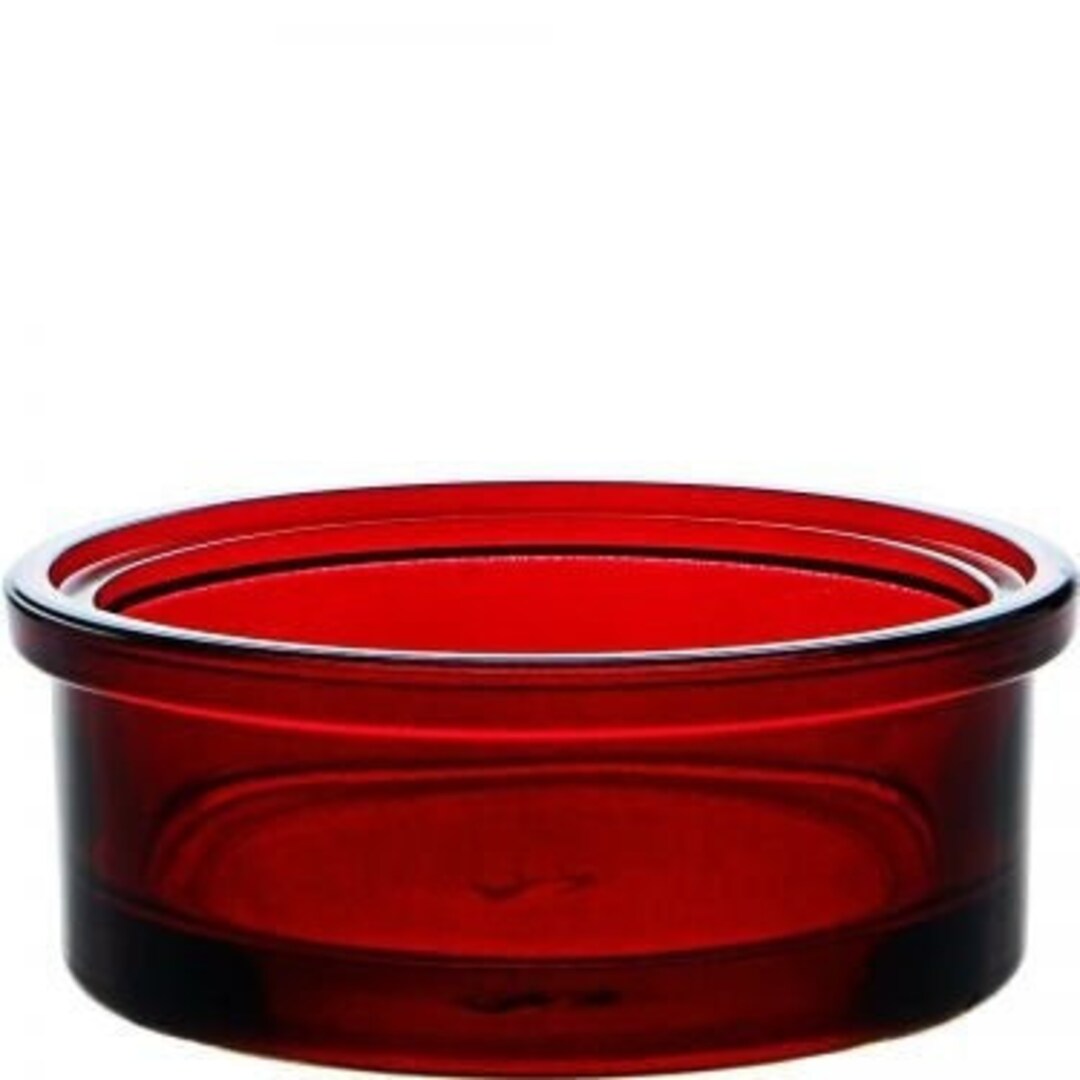 Red Glass Bird Feeder Replacement Bowl 3.4 Oz Capacity Etsy