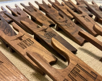 Graduation Gift Personalized Boot Jack for High School, College, & Schools - Rodeo, Cowboys, Country - Handmade Wooden Boot Puller Gift
