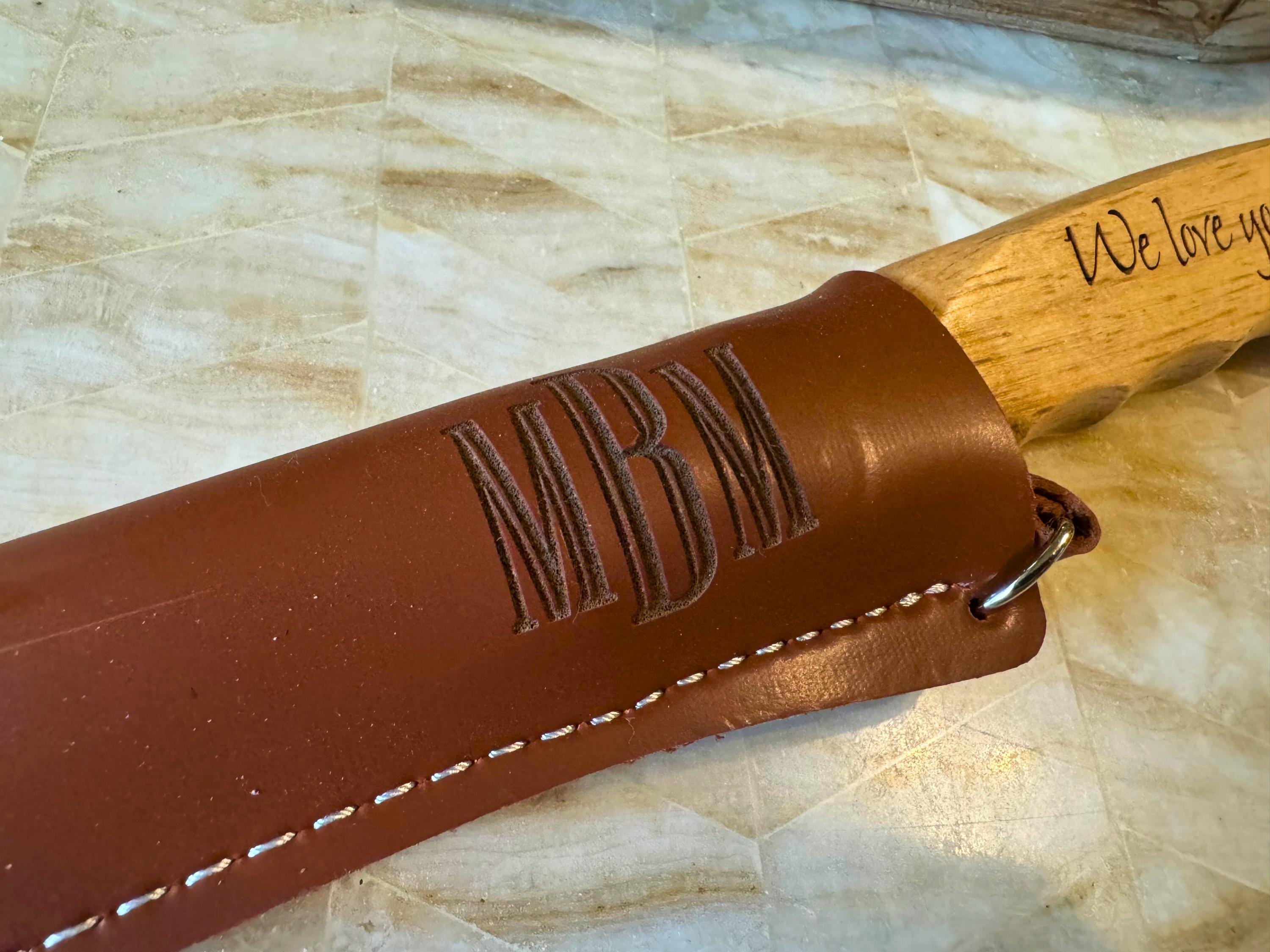 Personalized Fish Filet Knife, Custom Engraved Fisherman Knife, Leather Sheath included, Gift for Husband, Gift for Dad, Custom Hunter Knife