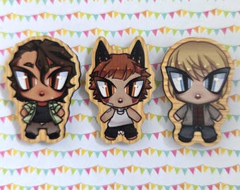 Ren Hana Lawrence Oleander Strade | 1.5 inch Wooden Pin | BTD YKMET