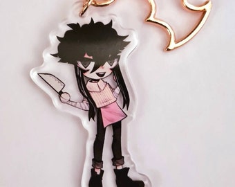 Akano Hiroshima | Double Sided Acrylic Charm | Keychain Gift | The Diner