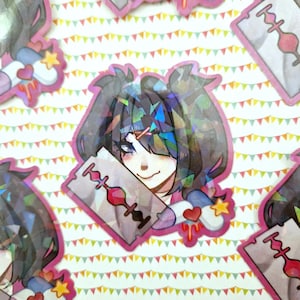 Ame-chan KAngel | Glossy Holographic Vinyl Sticker | Needy Streamer Overload