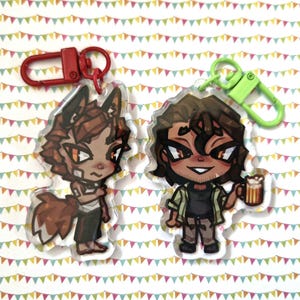 Ren Hana Strade | Double Sided Acrylic Epoxy Charm | Keychain Gift | BTD ykmet