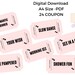 Printable Love Coupons,naughty Coupons, Adult Gift, Naughty Anniversary ...