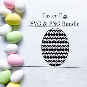 Easter Egg, SVG and PNG Bundle, Digital Download