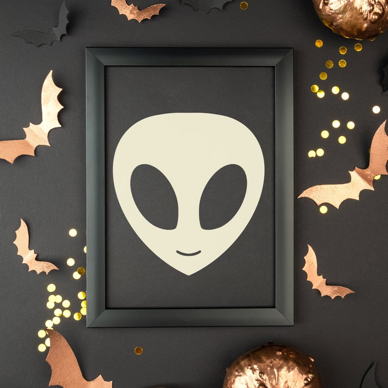 Simple Alien Duo SVG and PNG Cut Files, Digital Download Bundle - Etsy