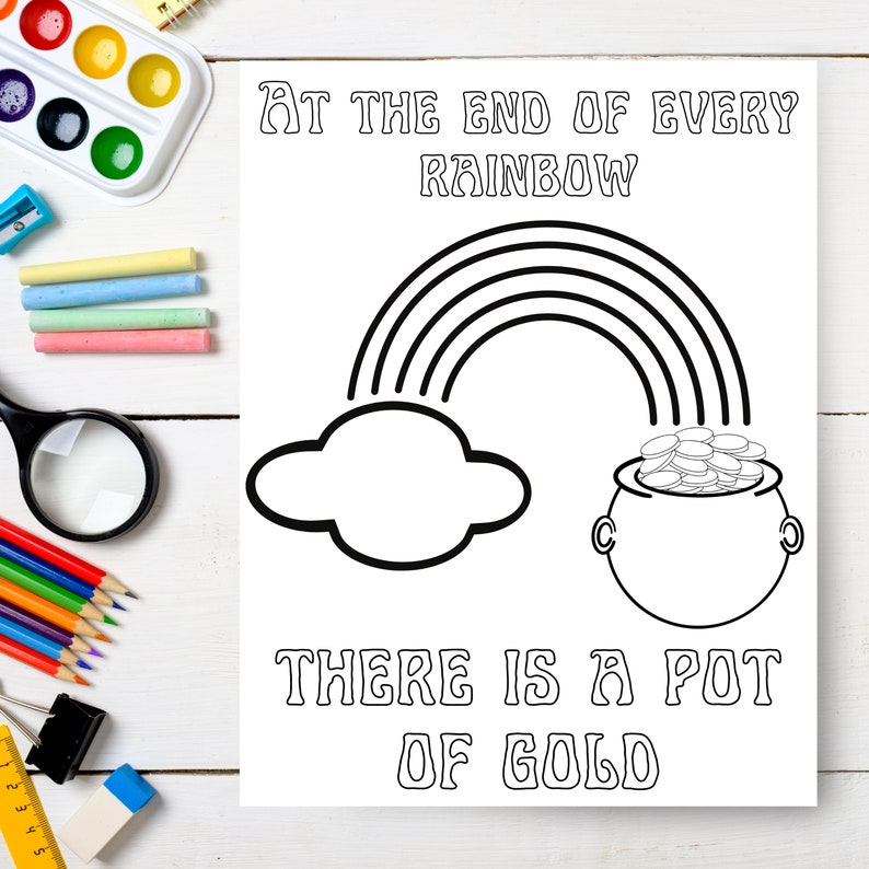 Saint Patricks Day Coloring Page Bundle, Printable Digital Download - Etsy