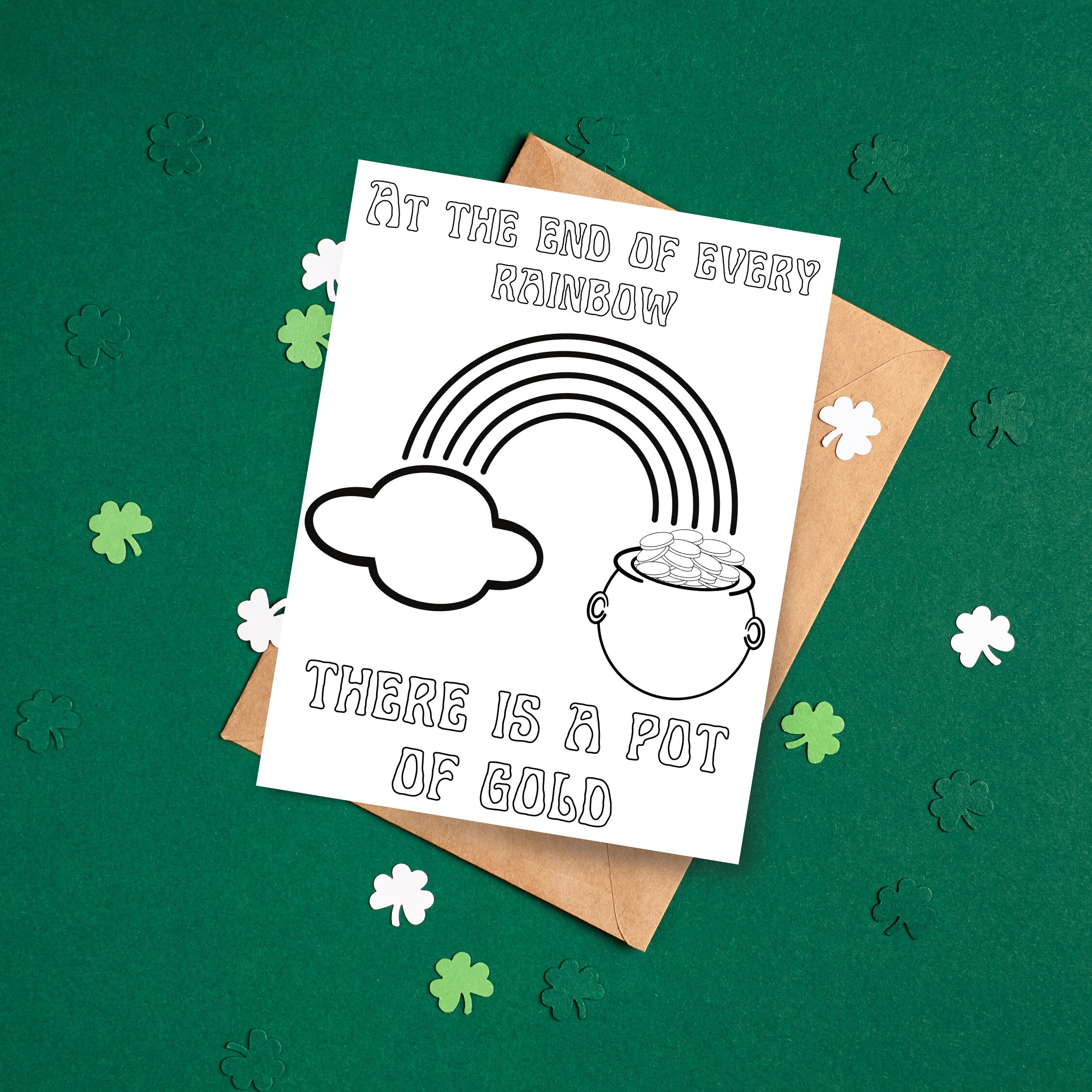 Saint Patricks Day Coloring Page Bundle, Printable Digital Download - Etsy