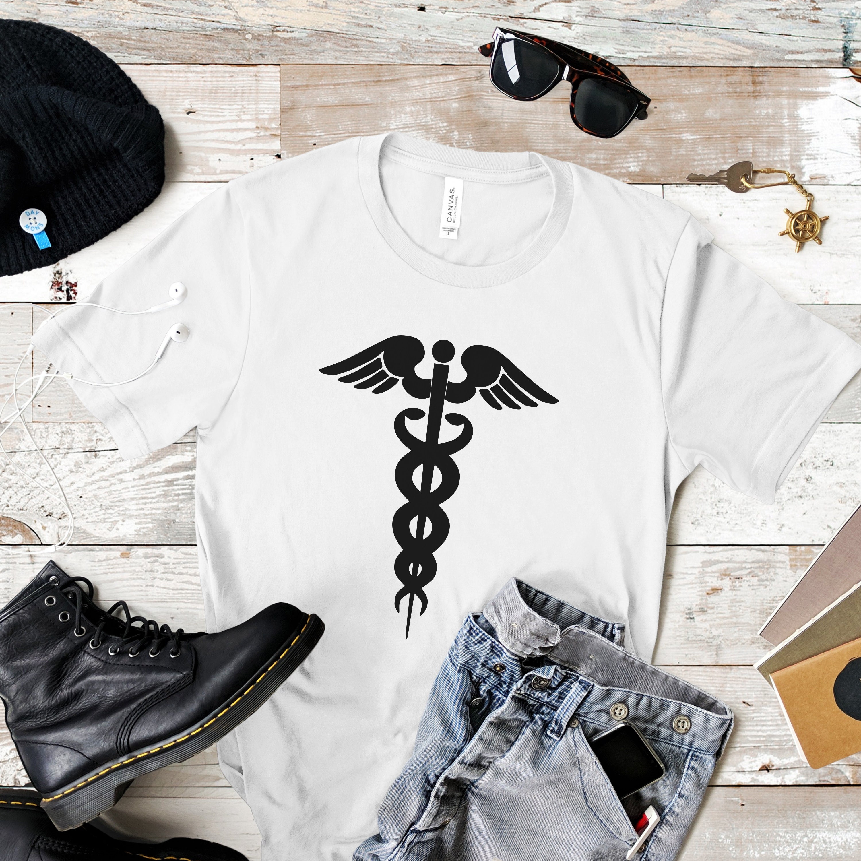 Medical Caduceus SVG and PNG Cut Files, Digital Download Bundle - Etsy