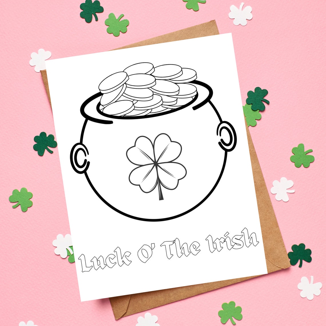 Saint Patricks Day Coloring Page Bundle, Printable Digital Download - Etsy