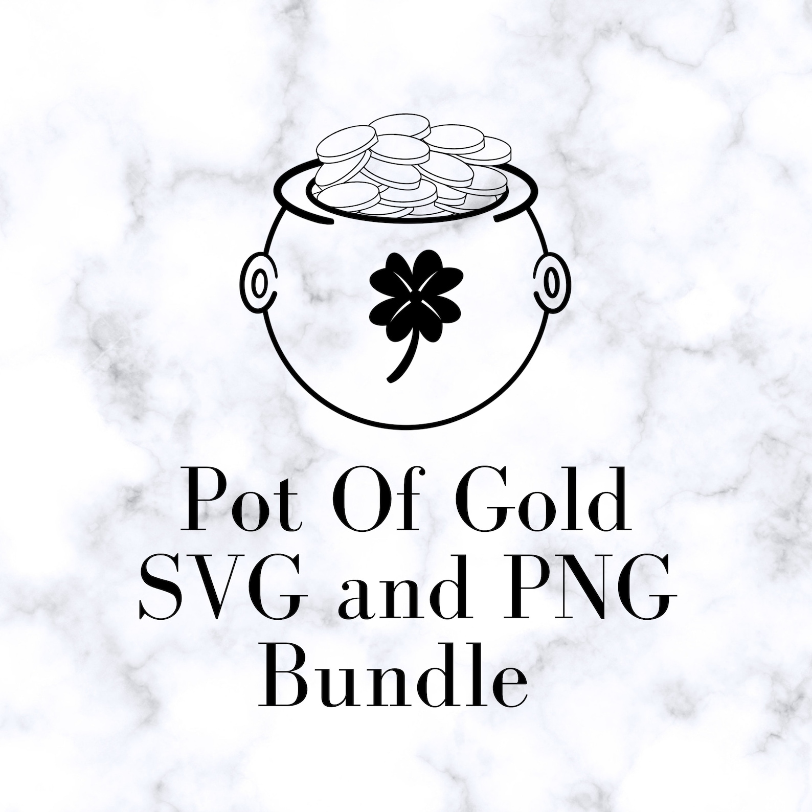 Pot of Gold SVG and PNG Bundle, Digital Download - Etsy Canada