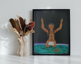 Taino indigenous Wall Art | Puerto Rico Art | Instant Download in Various Sizes