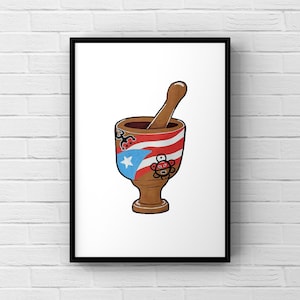 Pilón Boricua 8x10 Art Print Download