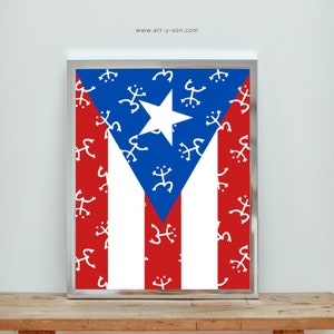 Puerto Rico Coqui Flag | Printable Wall Art