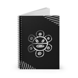 Taino Sun Spiralblock / Spiralblock - Liniert Linie | Taino Notizbuch | Taino Symbole
