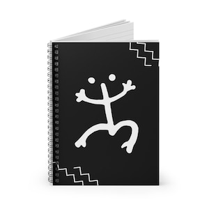 Taino Coqui Spiralblock - Liniert Linie | Taino Notizbuch | Taino Symbole