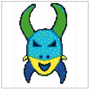 Vejigante Kreuzstichvorlage