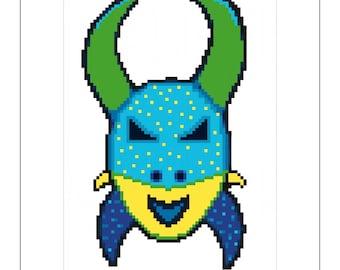 Vejigante Cross Stitch Chart