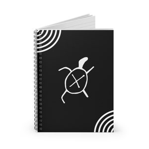Taino Schildkröte Spiralblock - Liniert Linie | Taino Notizbuch | Taino Symbole